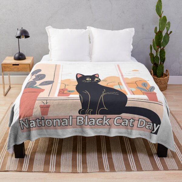 Item preview, National Black Cat Day Cat Mom. designed and sold by DotisDreams.