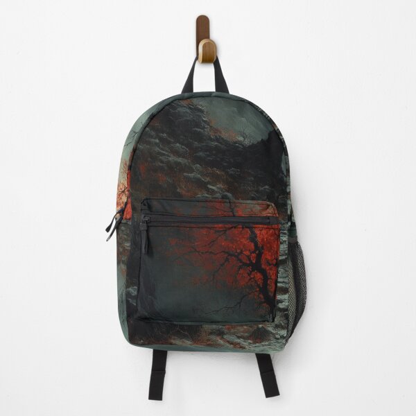 Item preview, Lonely Red Tree – Mysterious and Dark Landscape designed and sold by pixal-shop.