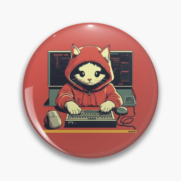 Item preview, Hacker Cat designed and sold by cozy-rosy-shop.