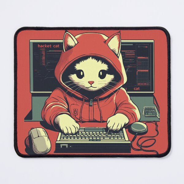 Item preview, Hacker Cat designed and sold by cozy-rosy-shop.
