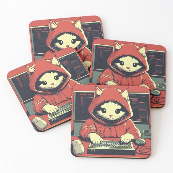 Item preview, Hacker Cat designed and sold by cozy-rosy-shop.