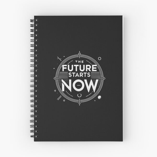 Item preview, The future begins now - Minimalist motif designed and sold by Ifinitypuls.