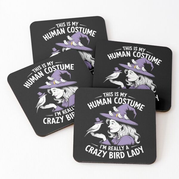 Item preview, This Is My Human Costume, I'm Really a Crazy Bird Lady - Funny Halloween Design designed and sold by VioladesignByRW.