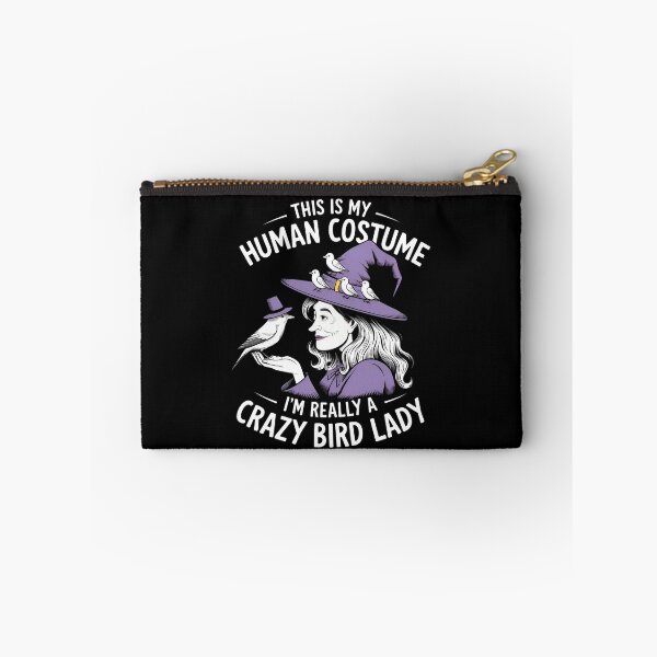 Item preview, This Is My Human Costume, I'm Really a Crazy Bird Lady - Funny Halloween Design designed and sold by VioladesignByRW.