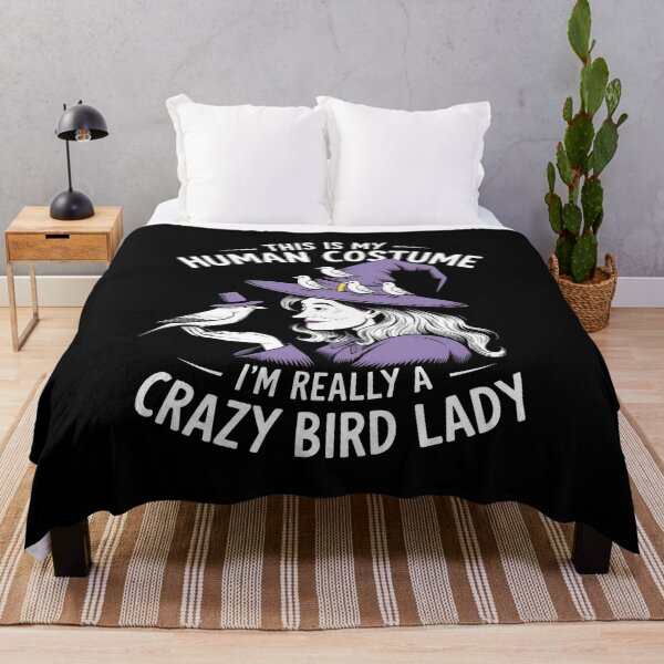 Item preview, This Is My Human Costume, I'm Really a Crazy Bird Lady - Funny Halloween Design designed and sold by VioladesignByRW.