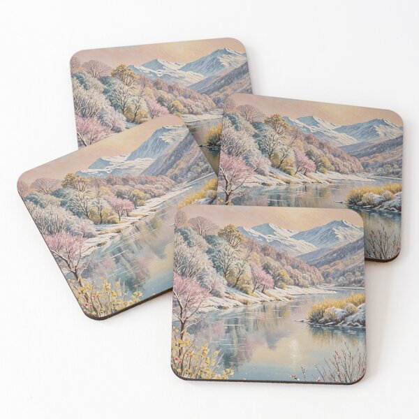 Item preview, Winter Lake in Pastel designed and sold by Lizetteh.