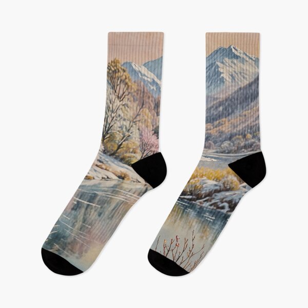 Item preview, Winter Lake in Pastel designed and sold by Lizetteh.