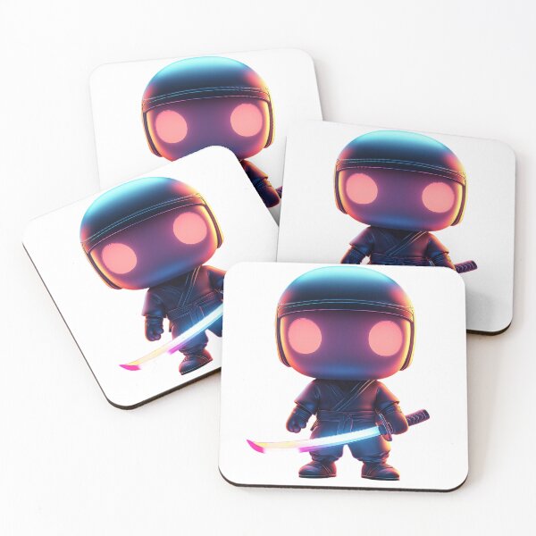 Item preview, Cyber Glowing Ninja - Neon Futuristic Warrior designed and sold by pixal-shop.