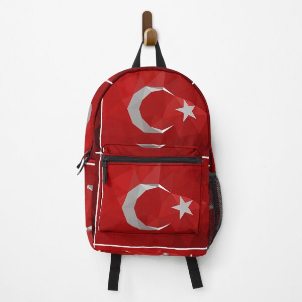 Item preview, Geometric Turkey Flag Art – Modern Crescent and Star Design designed and sold by OrangePoly.
