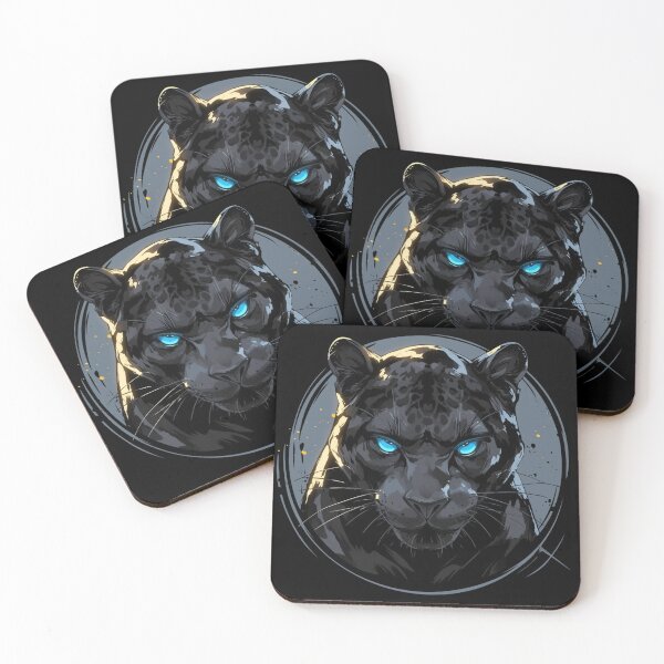 Artikelvorschau, Schwarzer Panther, Wütender schwarzer Panther, Schöner schwarzer Panther entworfen und verkauft von PatternFly.