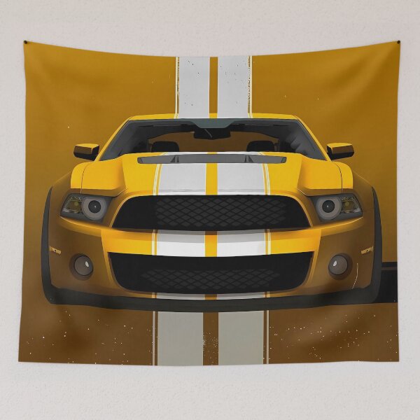 Item preview, Ford Mustang Yellow Wallpaper designed and sold by DecarYourself.