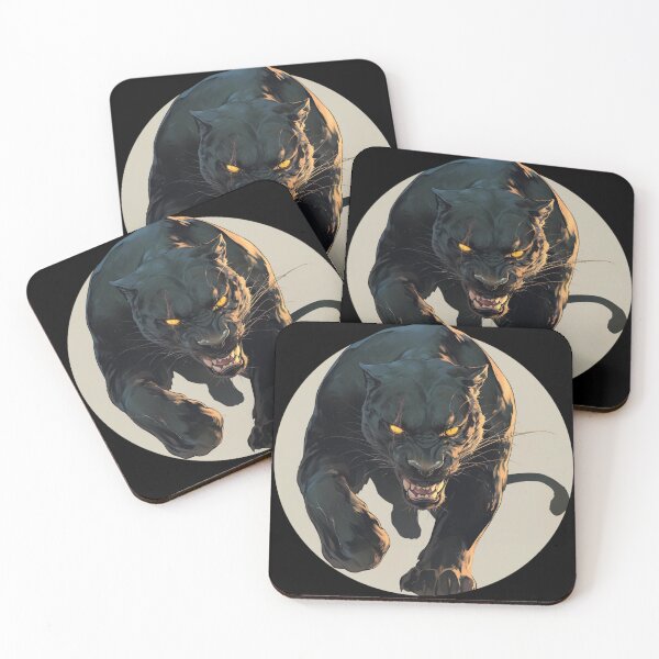 Artikelvorschau, Schwarzer Panther, Wütender schwarzer Panther, Schöner schwarzer Panther entworfen und verkauft von PatternFly.