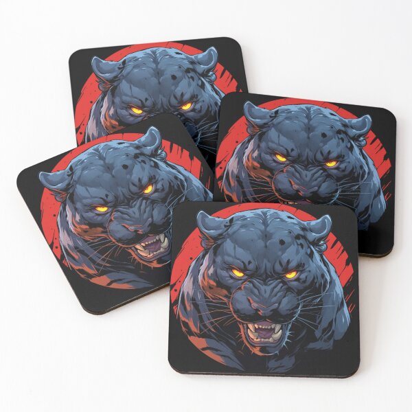 Artikelvorschau, Schwarzer Panther, Wütender schwarzer Panther, Schöner schwarzer Panther entworfen und verkauft von PatternFly.