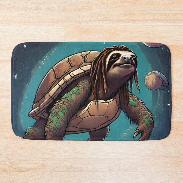 Item preview, Bazza the Sloth turtle in space designed and sold by Tassiedreads.