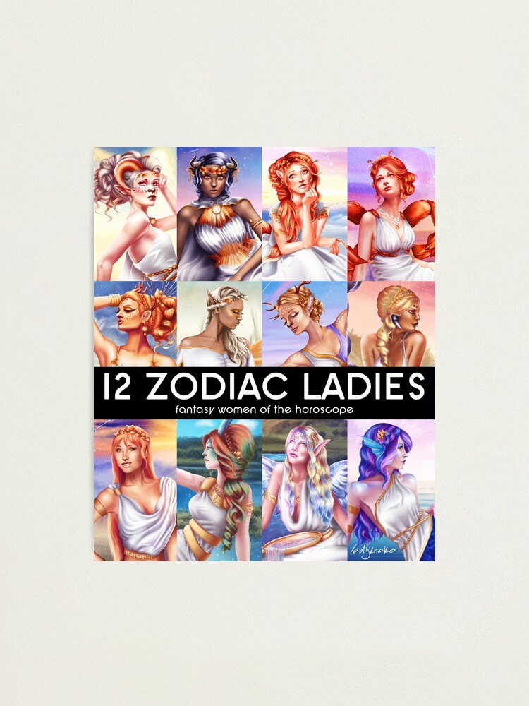 Alternate view of 12 Zodiac Ladies Photographic Print