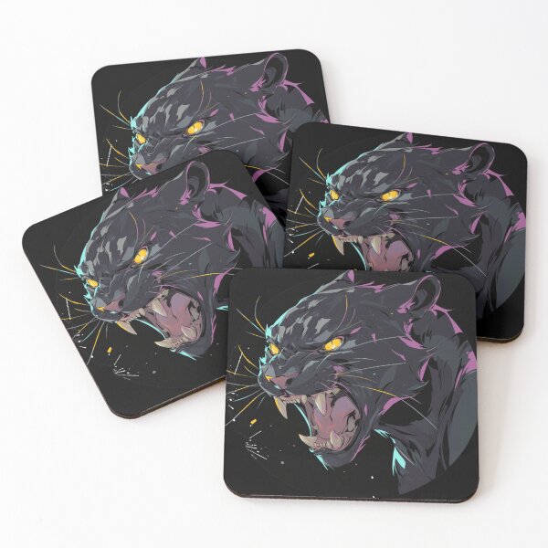 Artikelvorschau, Schwarzer Panther, Wütender schwarzer Panther, Schöner schwarzer Panther entworfen und verkauft von PatternFly.