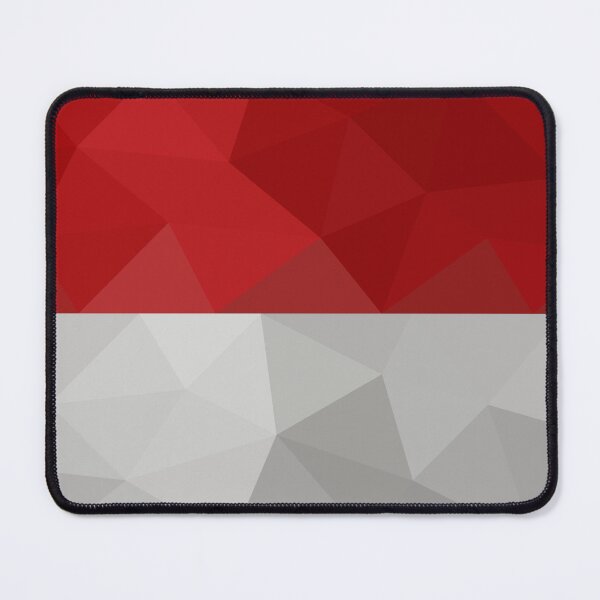 Item preview, Geometric Indonesia Flag Art – Modern Red and White Design designed and sold by OrangePoly.