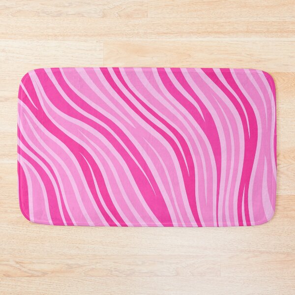 Item preview, Pink color zebra wavy stripes background  designed and sold by SpinklyCreations.