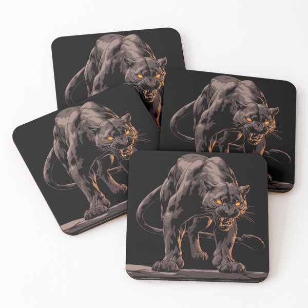 Artikelvorschau, Schwarzer Panther, Wütender schwarzer Panther, Schöner schwarzer Panther entworfen und verkauft von PatternFly.