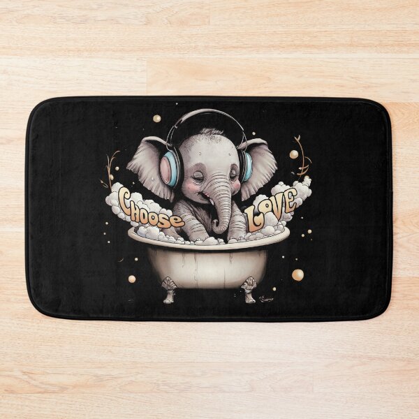 Item preview, Baby Elephant Bathtime by Just Choose Love  designed and sold by JustChooseLove.