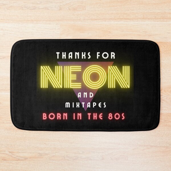Item preview, Thanks for Neon and Mixtapes – 80s Retro Design designed and sold by CWT-JustforFun.