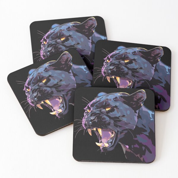 Artikelvorschau, Schwarzer Panther, Wütender schwarzer Panther, Schöner schwarzer Panther entworfen und verkauft von PatternFly.