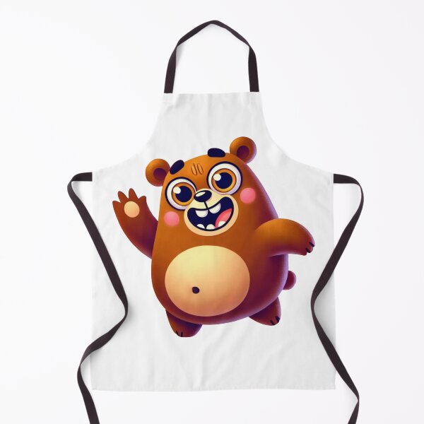 Item preview, Waving Cute Funny Brown Bears designed and sold by pinkycherry.