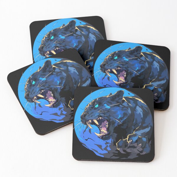Artikelvorschau, Schwarzer Panther, Wütender schwarzer Panther, Schöner schwarzer Panther entworfen und verkauft von PatternFly.