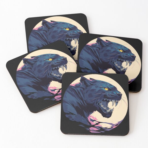 Artikelvorschau, Schwarzer Panther, Wütender schwarzer Panther, Schöner schwarzer Panther entworfen und verkauft von PatternFly.