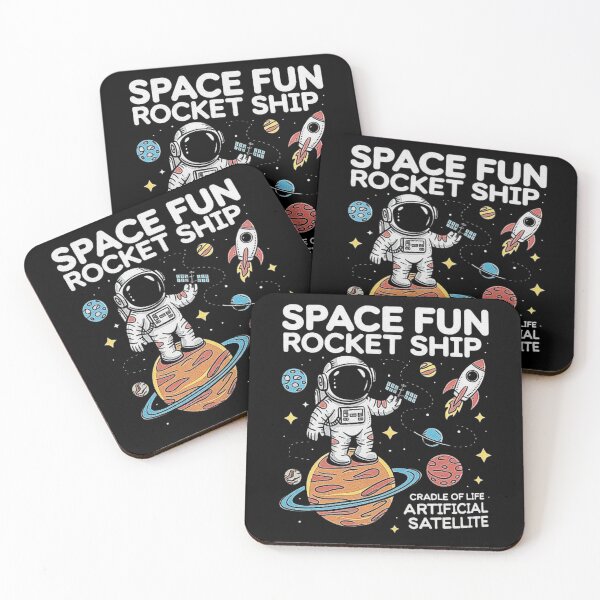 Item preview, Space Explorer Astronaut Poster - Fun Rocket Ship Wall Art for Kids designed and sold by love3617.