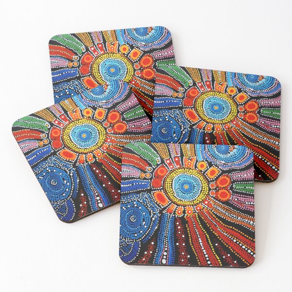 Item preview, Aboriginal Inspired Dot Art - Epicenter designed and sold by GrinGalore.