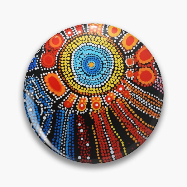 Item preview, Aboriginal Inspired Dot Art - Epicenter designed and sold by GrinGalore.