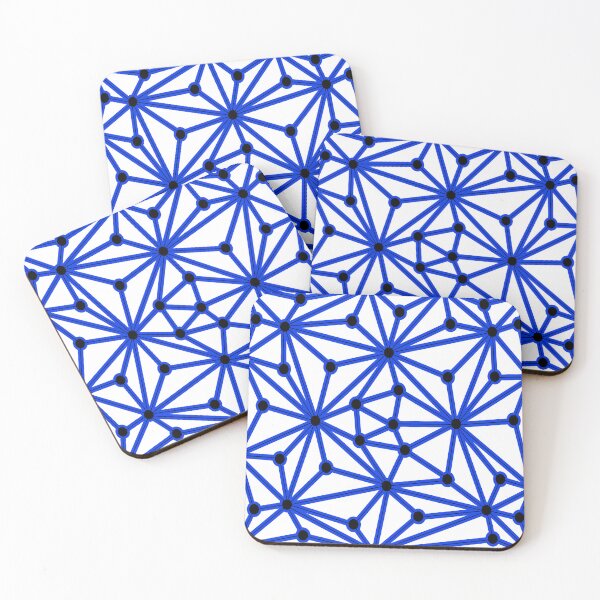 Item preview, Abstract geometric pattern - blue. designed and sold by K.S ART.