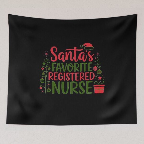 Item preview, Santa’s Favorite Registered Nurse Christmas design designed and sold by love3617.