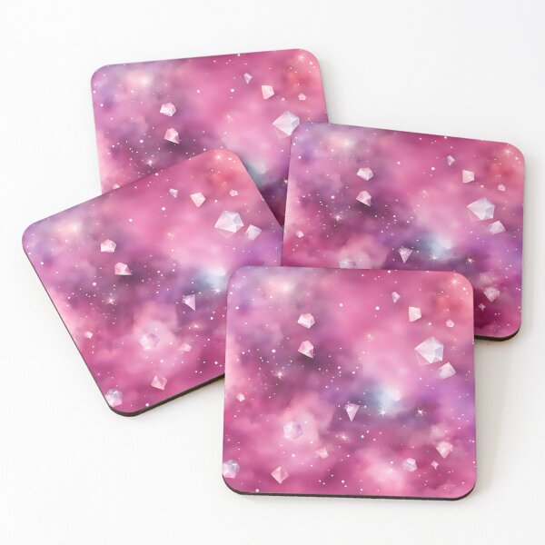 Item preview, Pink Space with Crystal Satellites designed and sold by CalmnessbyChoice.