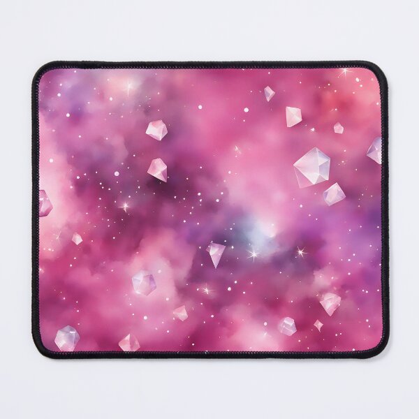 Item preview, Pink Space with Crystal Satellites designed and sold by CalmnessbyChoice.