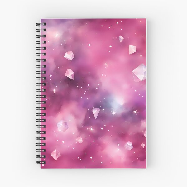 Item preview, Pink Space with Crystal Satellites designed and sold by CalmnessbyChoice.