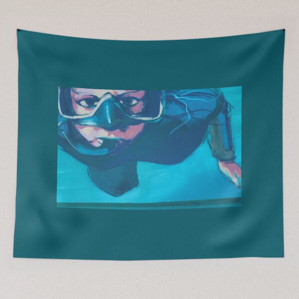Item preview, Diver Mural Fuerteventura designed and sold by eddiebarronshop.