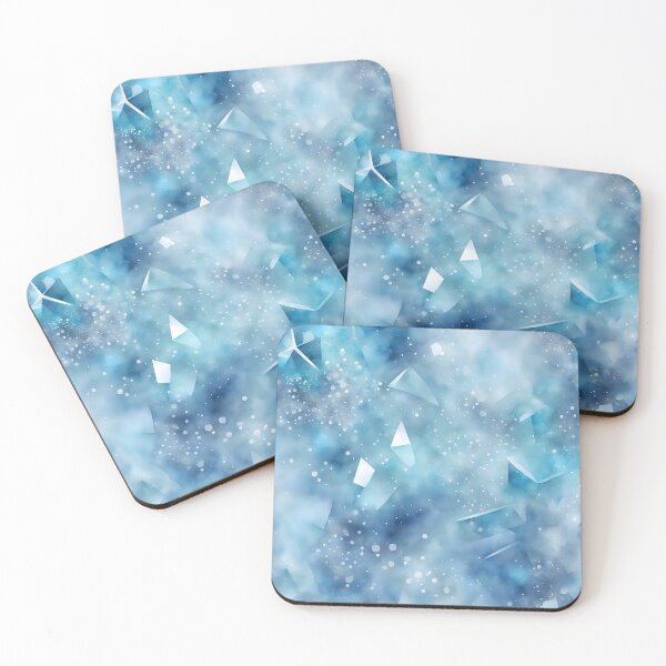 Item preview, Abstract Blue Ice Crystals designed and sold by CalmnessbyChoice.