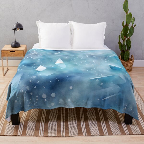 Item preview, Abstract Blue Ice Crystals designed and sold by CalmnessbyChoice.
