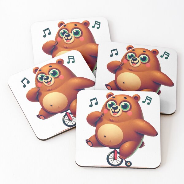 Item preview, Cycling Cute Funny Brown Bears designed and sold by pinkycherry.