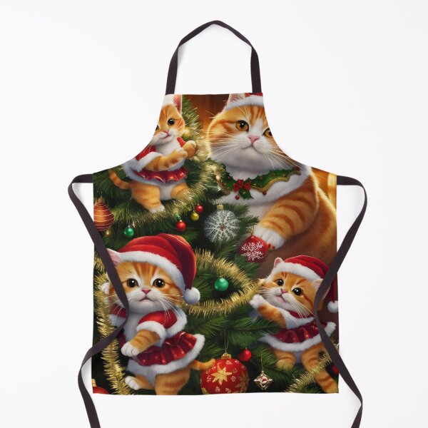 Item preview, Christmas cats on the Christmas tree. designed and sold by MyHappyArtShop.