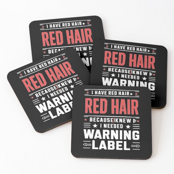 Item preview, Red Hair Warning Label Funny design  designed and sold by love3617.