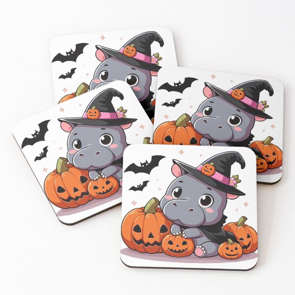 Item preview, Happy Halloween pygmy hippo Moodeng designed and sold by ChouWorkDesign.