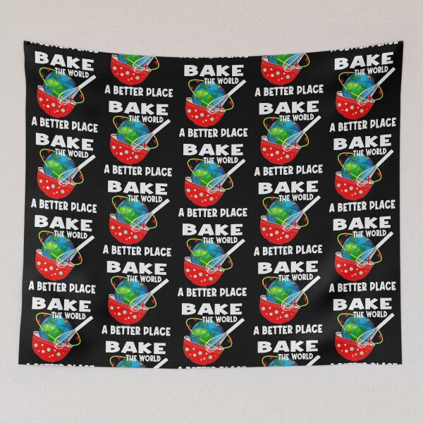 Item preview, Bake the world a better place funny baker designed and sold by Colorfulman.