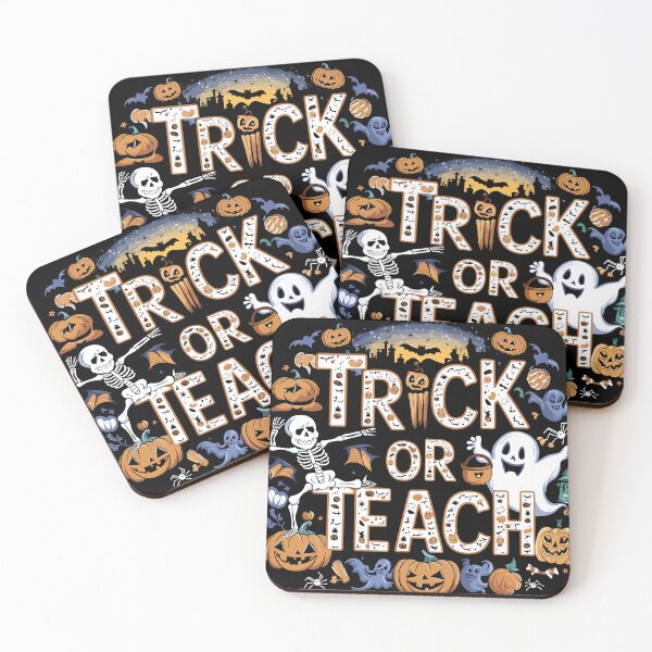 Item preview, Trick or Teach Fun Halloween Teacher designed and sold by Quirky Shirts.