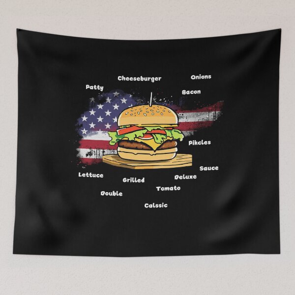Item preview, AMERICAN BURGER-Bite into happiness designed and sold by LukWer.