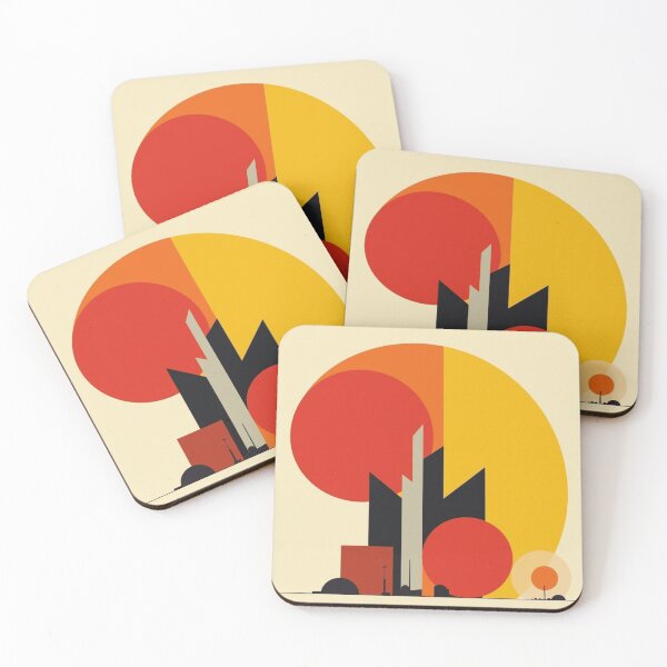 Item preview, Bauhaus Evening Town designed and sold by Carameltornado.