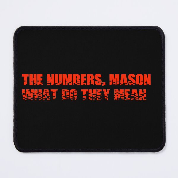 Item preview, the numbers mason designed and sold by Gam3Wear.