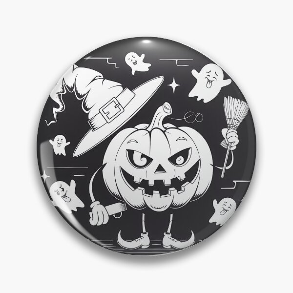 Item preview, Quirky Pumpkin and Ghosts – Lighthearted Halloween Illustration designed and sold by BestChooseArt.